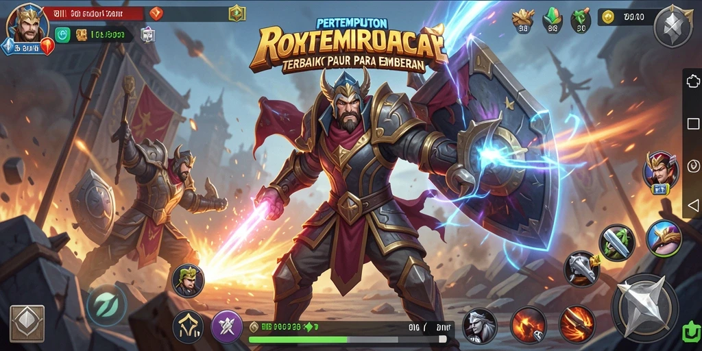 Tampilan gameplay seru dalam pertempuran Battle Royale 8II.