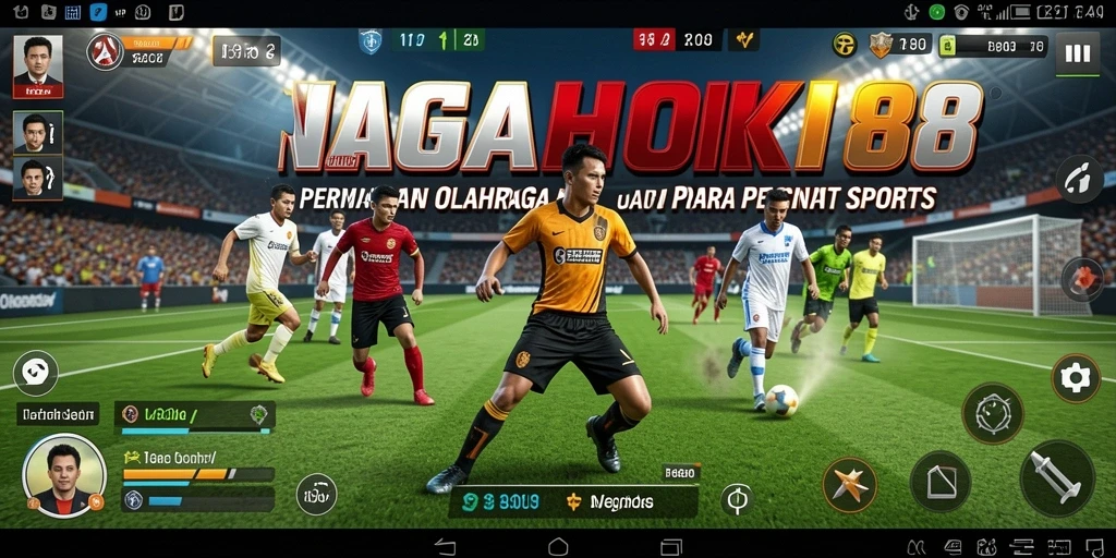 Tampilan permainan NAGAHOKI88 dengan aksi olahraga yang intens.