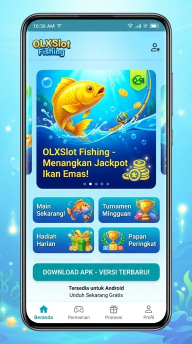 Tampilan antarmuka pengguna olxslot yang intuitif.