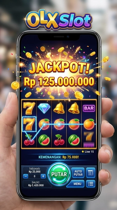 Screenshot aplikasi olxslot dengan berbagai pilihan kategori.